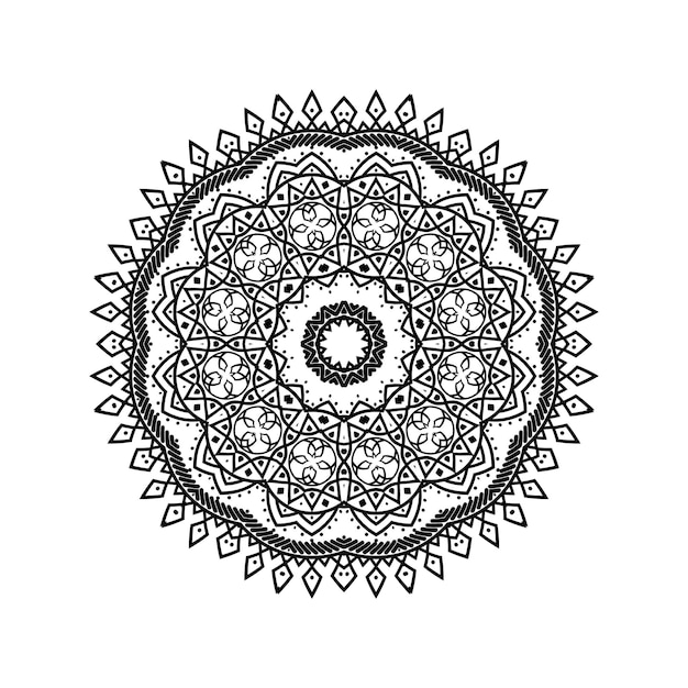 Vecteur conception de mandala de fond de mandala de luxe