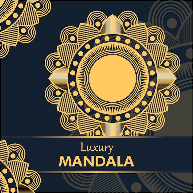 Vecteur conception de mandala de luxe