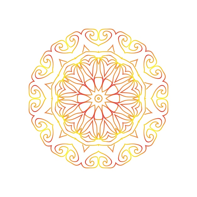 Vecteur conception de mandala de luxe