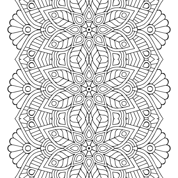 Conception De Mandala Ornemental De Luxe