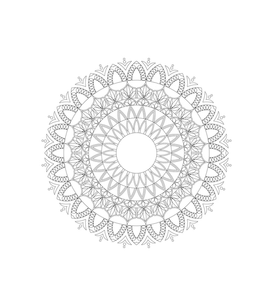 Vecteur conception de mandala simple