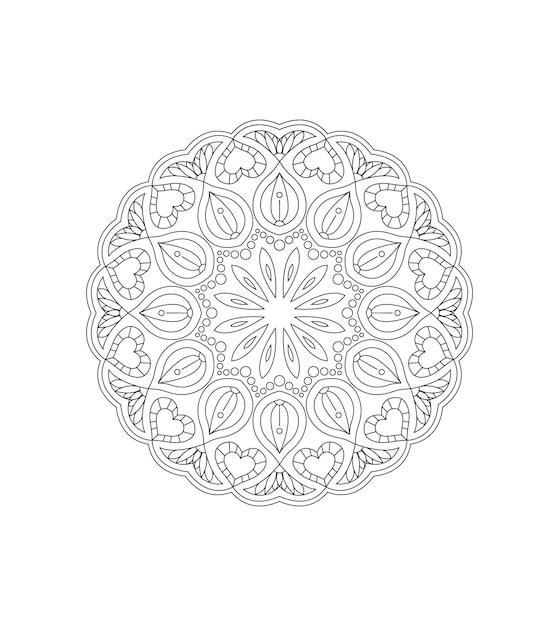 Vecteur conception de mandala simple