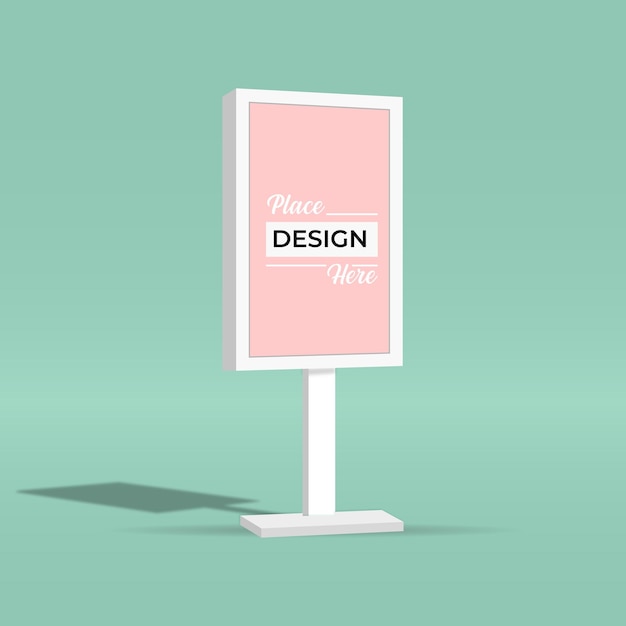 Conception de maquettes de panneaux d'affichage