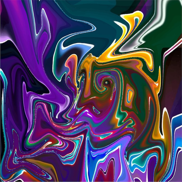 Conception en marbre liquide fond de peinture abstraite avec texture d'éclaboussure d'or