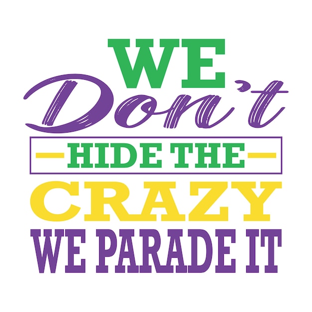 conception de mardi gras svg