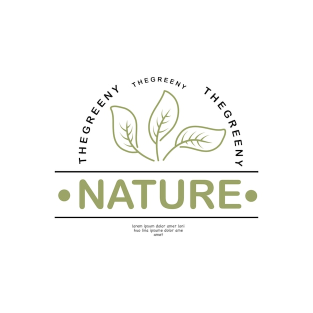 Conception De Marque D'écologie Naturelle Pour La Conception De Marque De Logo D'entreprise Nature écologie