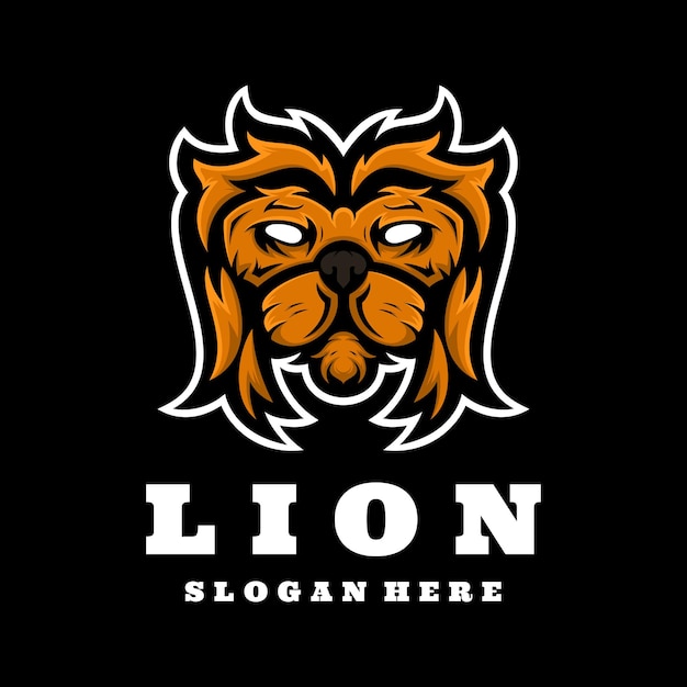 Vecteur conception de mascotte de lion