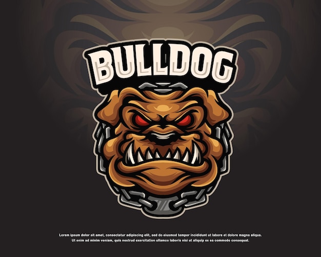 Conception De Mascotte De Logo De Bouledogue