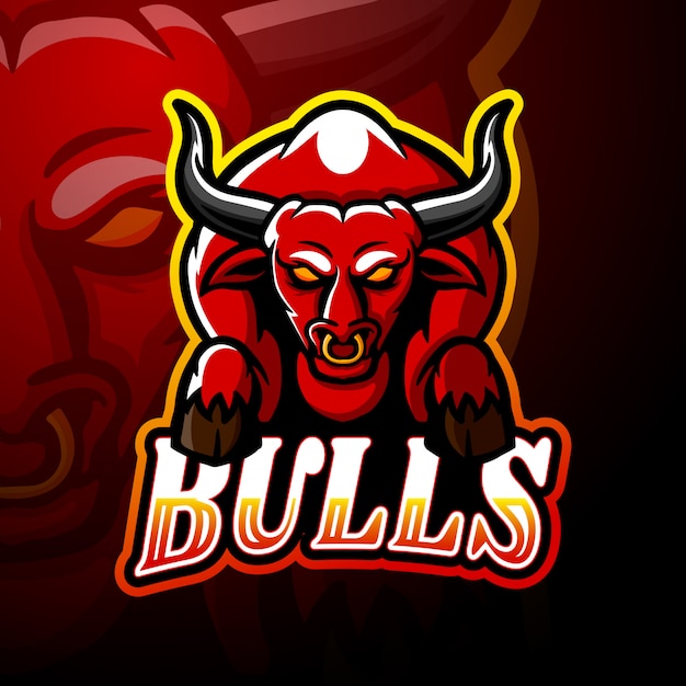 Conception De Mascotte Logo Bulls Esport