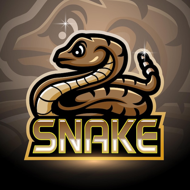 Conception De Mascotte De Logo D'esport De Serpent