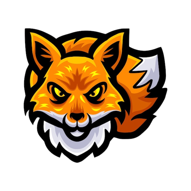 Conception De Mascotte De Logo De Tête De Renard