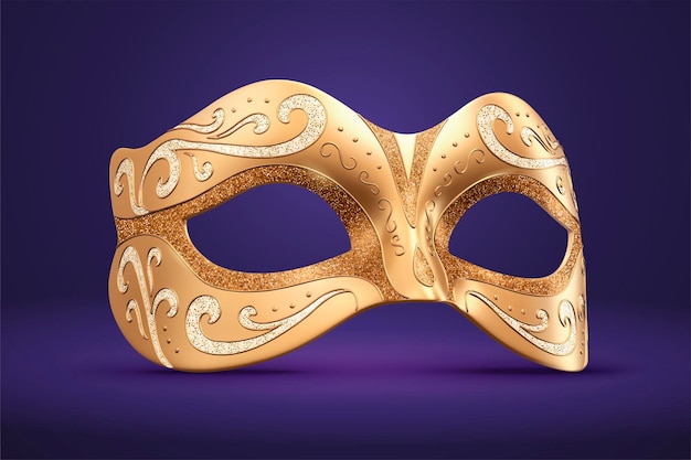 Conception de masque d'or