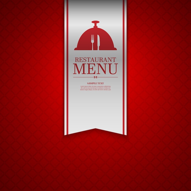 Vecteur conception de menu de restaurant