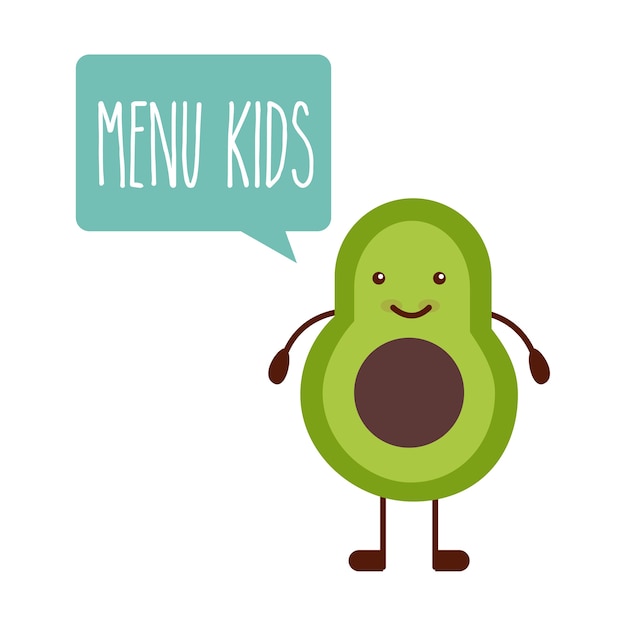 conception de menus pour enfants, illustration vectorielle illustration eps10