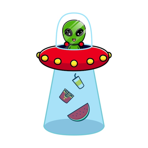 Conception De Mignons Aliens à Emporter