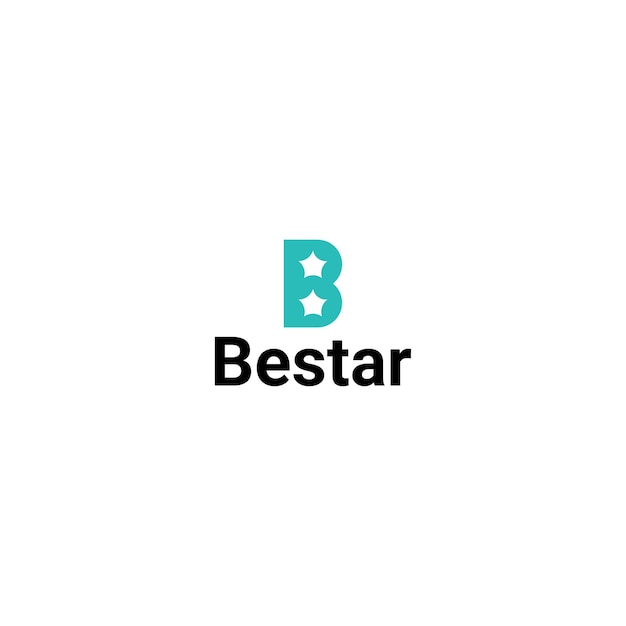 Vecteur conception minimale du logo à la lettre b