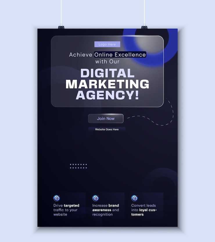 Vecteur conception de modèle d'affiche ou de flyer promotionnel d'entreprise moderne