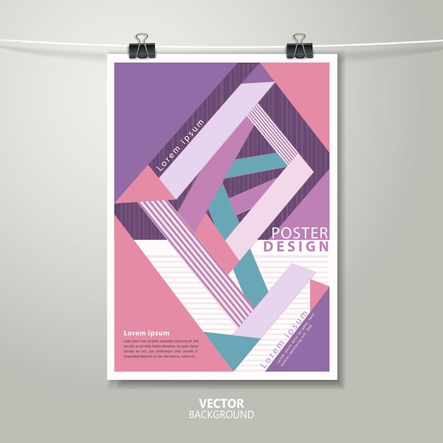 Conception de modèle d'affiche à la mode