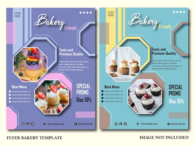 Conception de modèle de boulangerie flyer