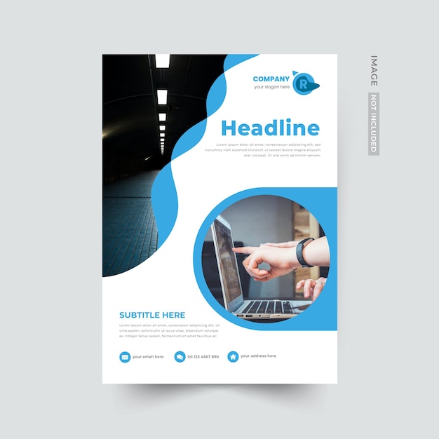 Conception de modèle de brochure de couverture de livre d'entreprise