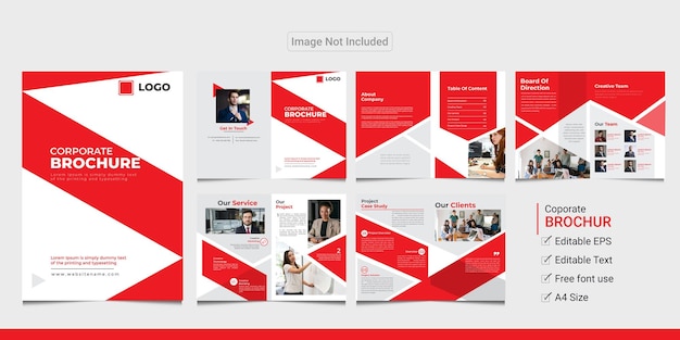 Conception d'un modèle de brochure d'entreprise polyvalente