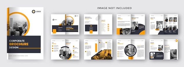 Conception de modèle de brochure de profil d'entreprise
