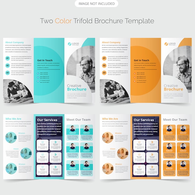 Conception De Modèle De Brochure à Trois Volets