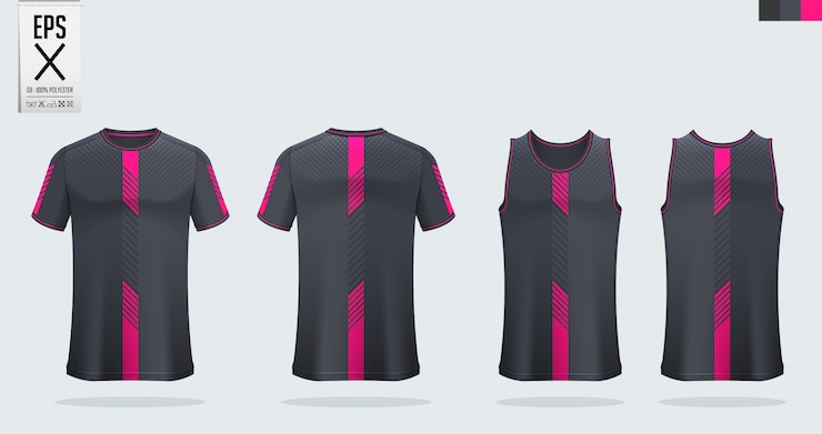 Vecteur conception de modèle de chemise de football ou de sport