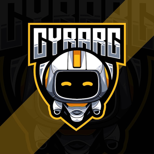 Conception De Modèle De Cyborg Mascotte Logo Esports