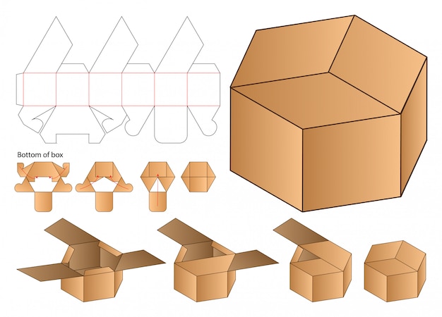 Conception De Modèle Découpé Sous Emballage.