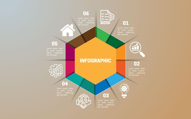 Conception De Modèle D'élément Infographique D'entreprise Vectorielle