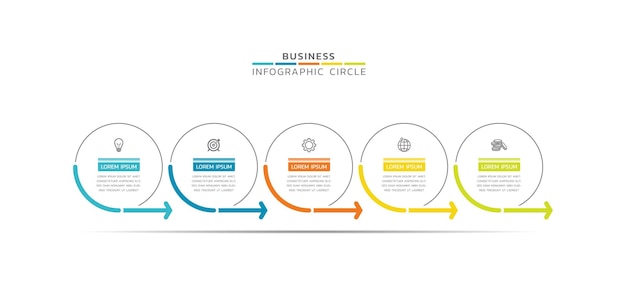 Conception d'un modèle d'entreprise d'infographie vectorielle