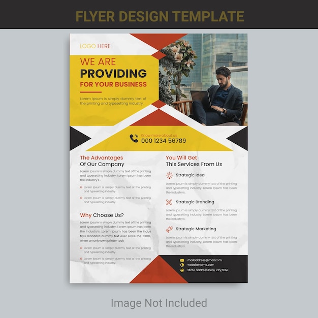 Vecteur conception de modèle de flyer d'entreprise ou modèle de couverture de brochure
