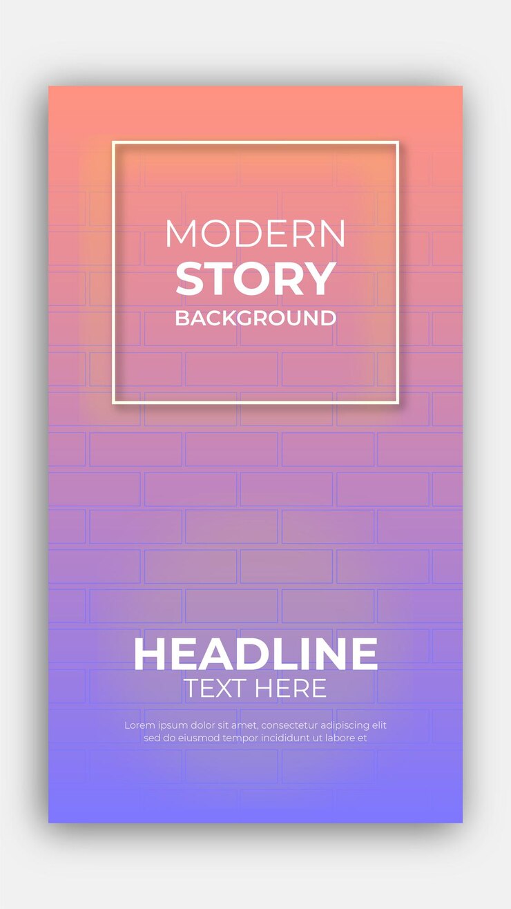 Vecteur conception de modèle de fond d'histoire instagram