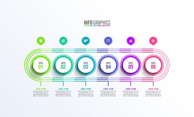 Conception De Modèle D'icône D'entreprise Infographique