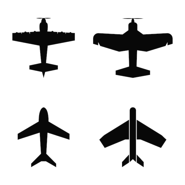 conception de modèle d'illustration vectorielle d'icône de logo d'avion
