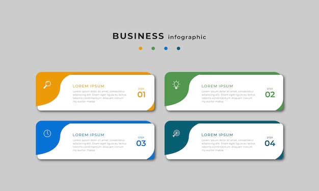 Conception De Modèle D'infographie De Chronologie Des étapes