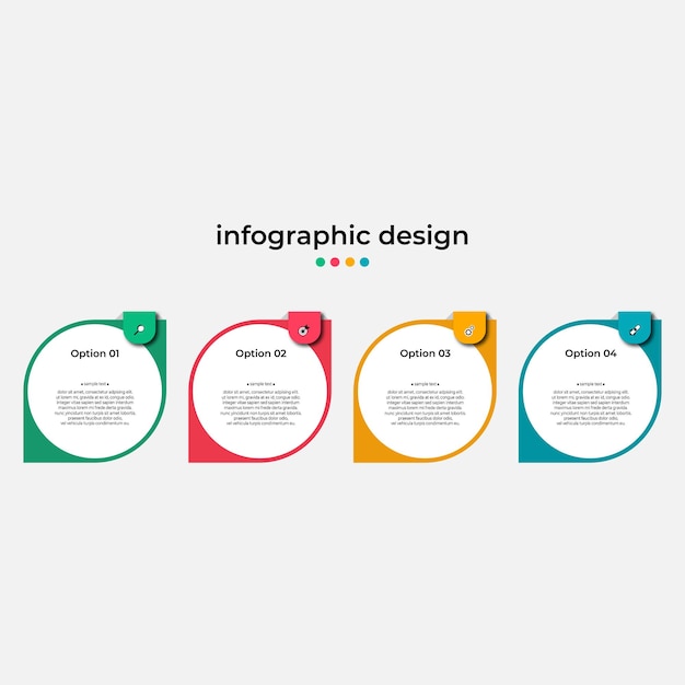 Conception De Modèle D'infographie De Chronologie Des étapes