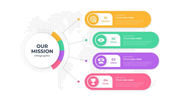 Conception de modèle d'infographie d'entreprise moderne