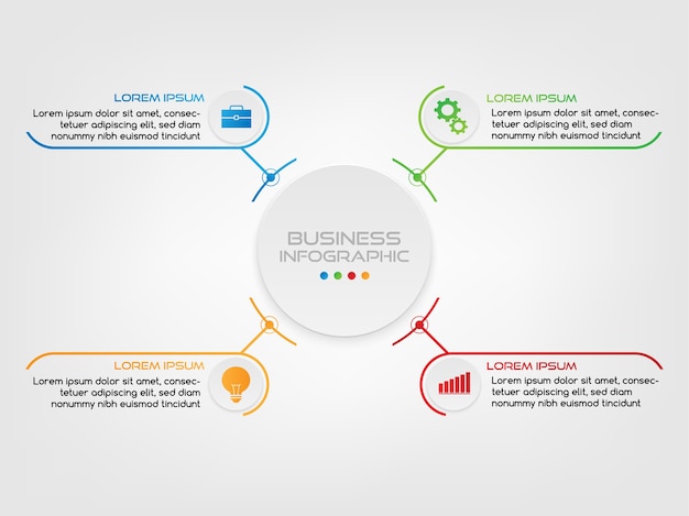 Conception De Modèle D'infographie.