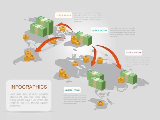 Conception De Modèle Infographique Créatif Avec Tableau De Billets