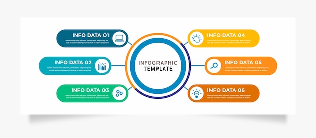 Conception De Modèle Infographique D'entreprise Moderne