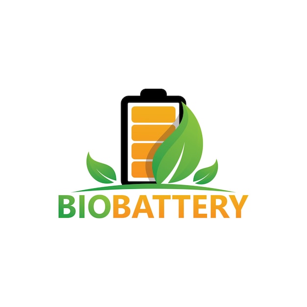 Conception De Modèle De Logo De Batterie Bio