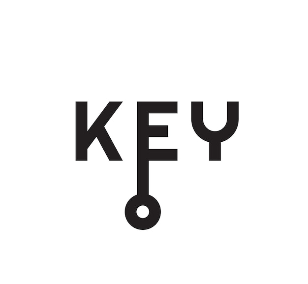 Vecteur conception de modèle de logo clé