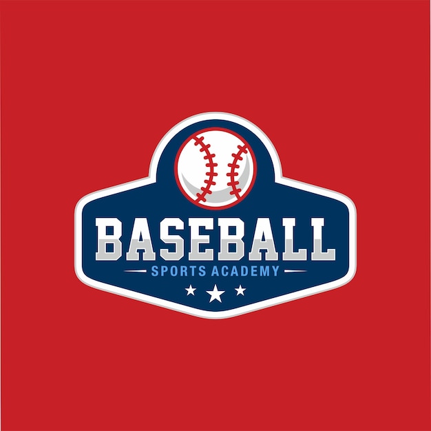 Conception de modèle de logo d'équipe de baseball