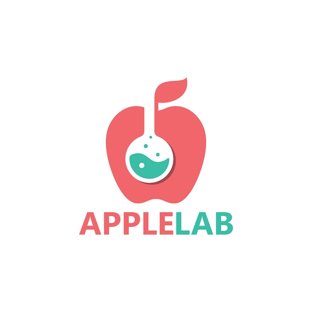 Conception De Modèle De Logo De Laboratoire Apple