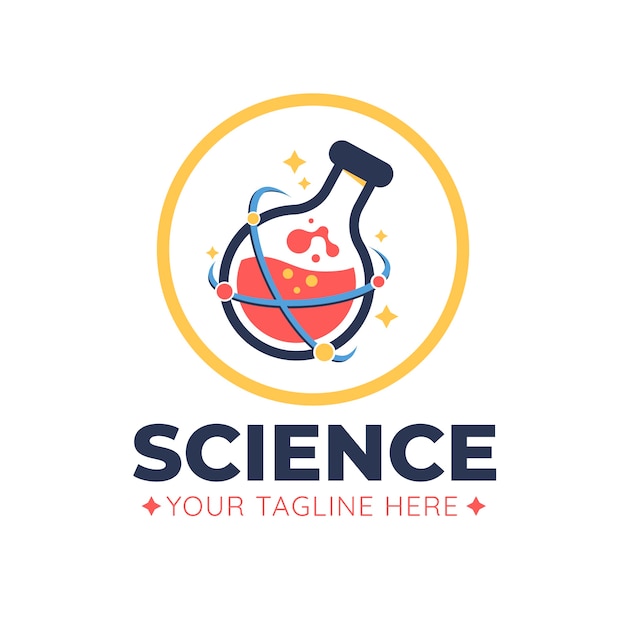 Vecteur conception de modèle de logo scientifique