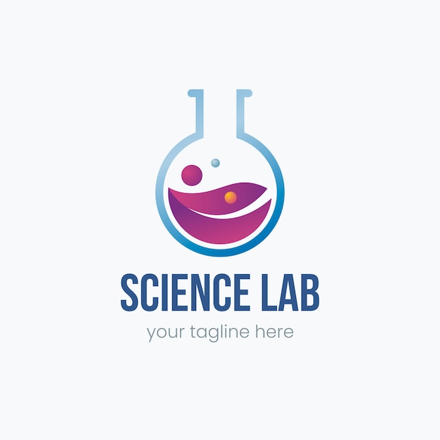 Vecteur conception de modèle de logo scientifique