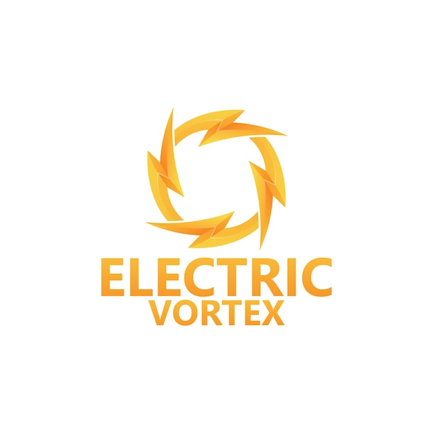 Conception De Modèle De Logo De Vortex électrique