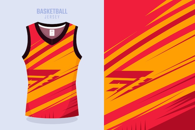 Vecteur conception de modèle de maillot de basket-ball